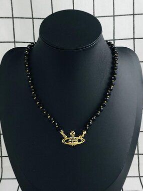 NEW Vivienne Westwood Black & Gold Choker